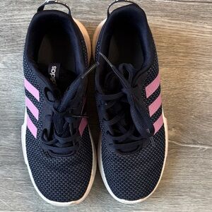 Adidas Dark Blue and Pink Athletic Shoes